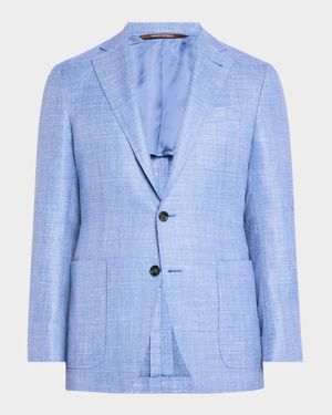 Men's Wool-Blend Hopsack Blazer