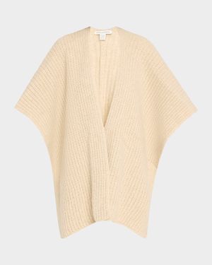 Cashmere Blend Knitted Cape