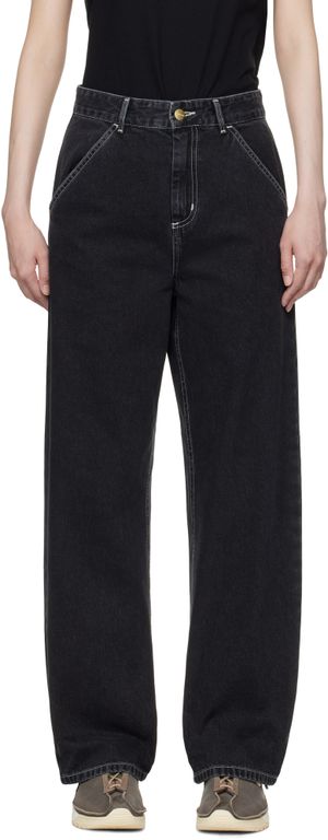 Carhartt Work In Progress Black Simple Jeans