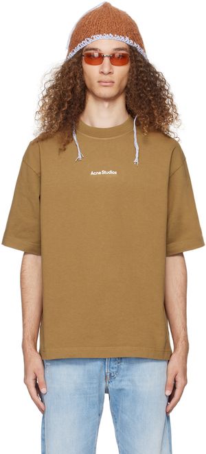 Acne Studios Brown Printed T-Shirt
