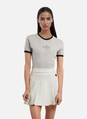 The Kooples - Jupe courte plissée - Taille 38 - Beige