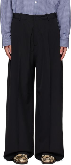 Acne Studios Pantalon façon tailleur noir