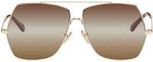 Chloé Gold Aly Sunglasses