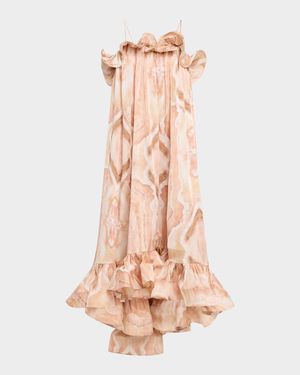 Illuminate Flounce Gown