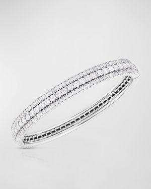 18K Gold Siena 3 Row Diamond Bangle