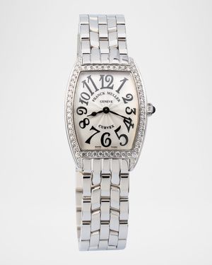 Curvex Stainless Steel Diamond Watch