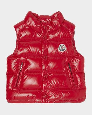Boy's Bernard Quilted Down Vest, Size 12M-3
