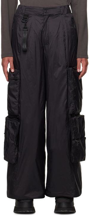 RAINS Black Vardo Cargo Pants