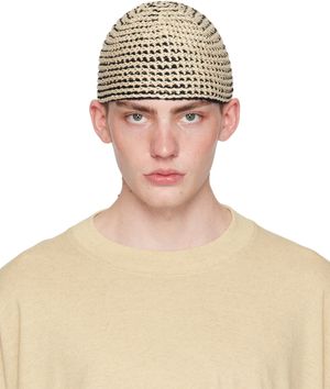 Jan-Jan Van Essche Bonnet #11 beige et noir