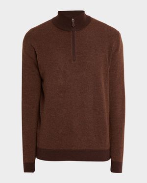 Men's Roadster Cashmere Quarter-Zip Sweater