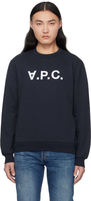 A.P.C. Navy Standard Grand 'VPC' Sweatshirt