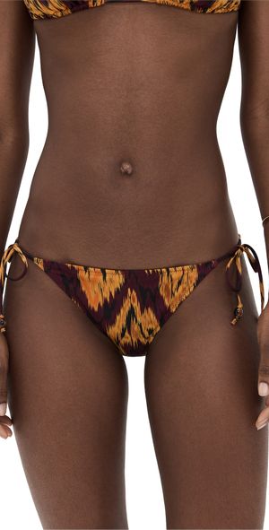 Ulla Johnson Zoe Beaded String Bikini Bottoms Terra M