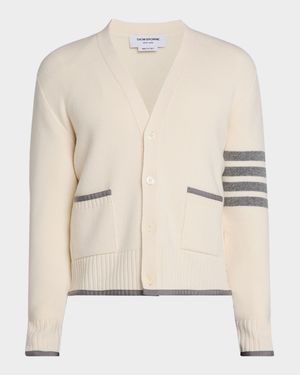 Men's 4-Bar Merino Wool Cardigan
