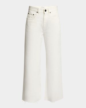 High-Rise Wide-Leg Crop Jeans