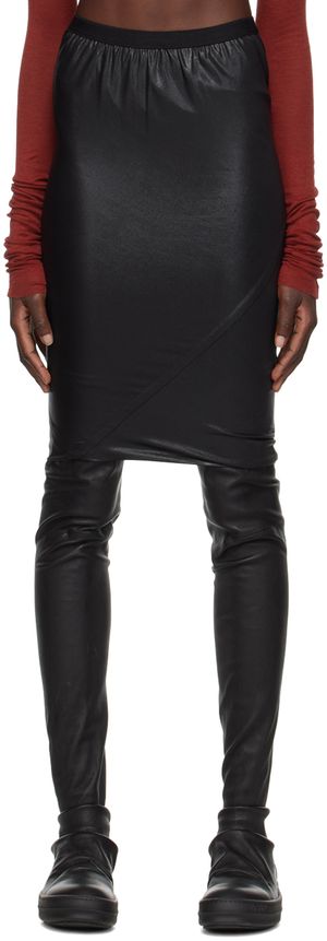Rick Owens Lilies Black Wolfy Miniskirt