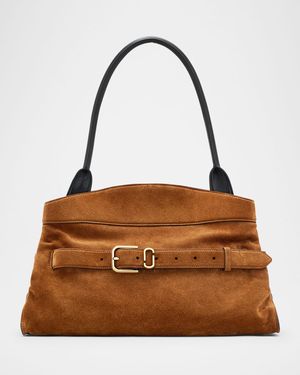 The Satchel Suede Shoulder Bag