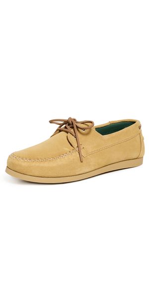 Vinny's Boatman Suede Boat Shoes Sand Suede 42