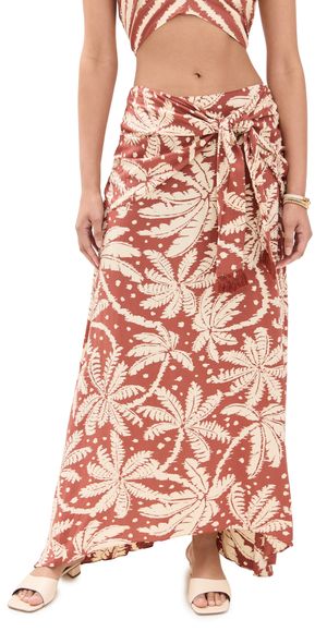 Dress To Cropped Crepe Skirt In Bahia Print Bahia Print M