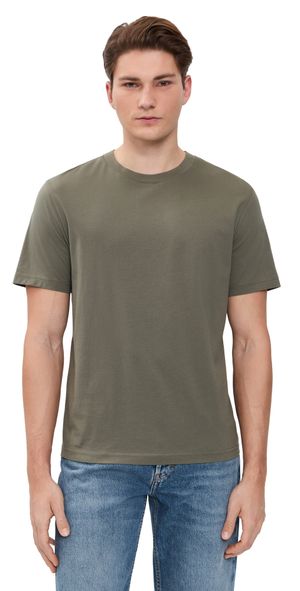 FRAME Light Cotton Tee Smoky Green L
