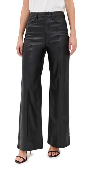 DAZE Far Out Faux Leather Pants With Seaming Cinematic 26