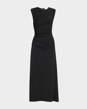 Mimi Ruched Crepe Dress