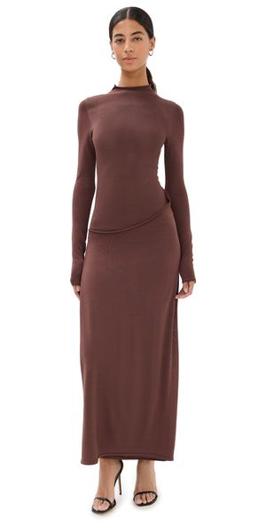 Lioness Resolution Maxi Dress Chocolate Brown L