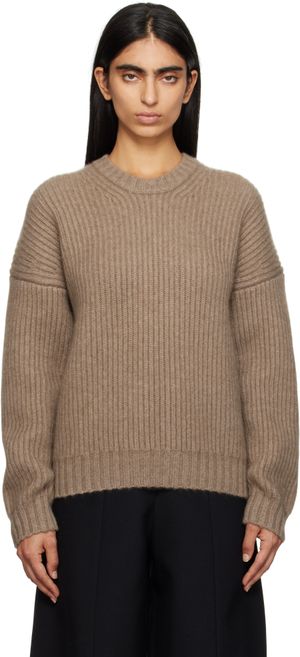 KHAITE Beige Manuela Sweater