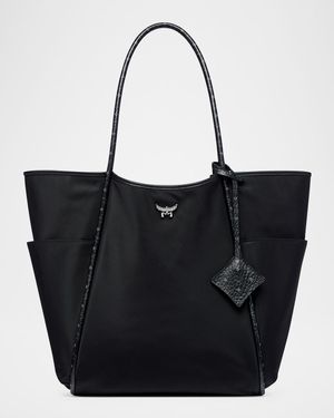 Aren Extra Large Nylon Shopper Tote Bag