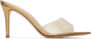Gianvito Rossi Gold Elle 85 Heeled Sandals