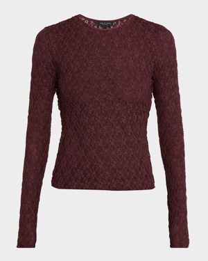 Ellie Lace Long-Sleeve Top