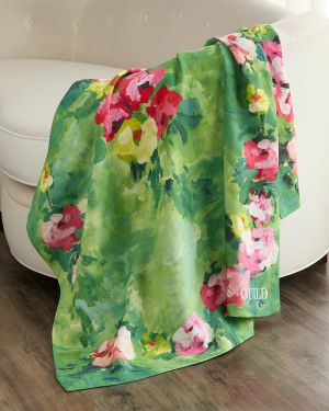 Ghirlanda Linen Throw, 51" x 71"