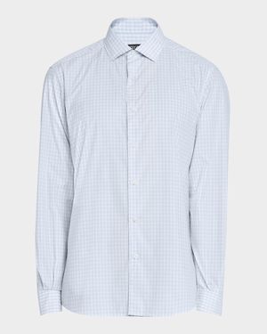 Men's Cotton Check Sport Shirt