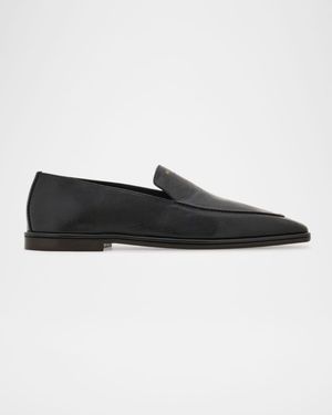 Men's Brian Leather Square-Toe Venetian Loafers