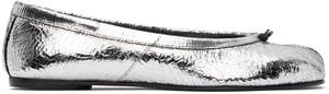 Maison Margiela Silver Tabi Broken Mirror Ballerina Flats