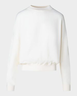 Mock Neck Merino Wool Sweater