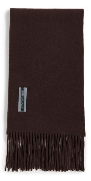 Our Legacy Estate Scarf Espresso Double Wool One Size