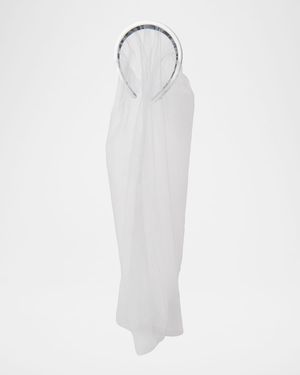 Alice Satin Headband with Veil