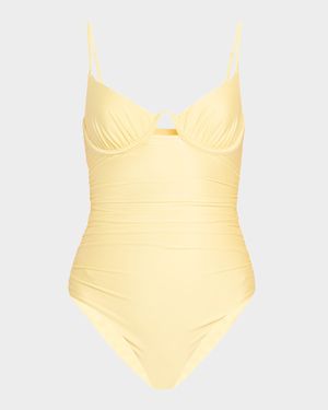 Laine Ruched Underwire One-Piece Swimsuit