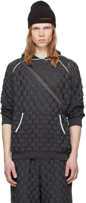 Isa Boulder SSENSE Exclusive Gray Chess Hoodie