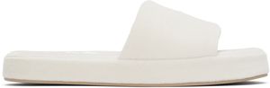 The Row Off-White Pillow Slippers