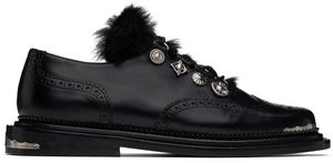 Toga Virilis Black Leather Derbys