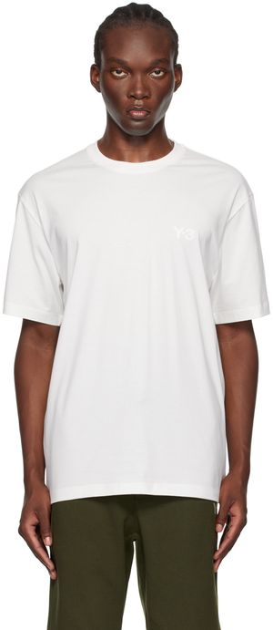 Y-3 T-shirt blanc à coupe classique