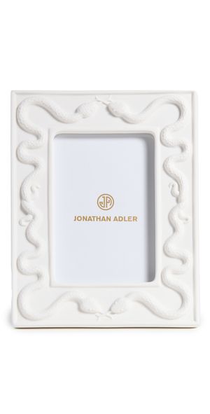 Jonathan Adler Eden Snake Frame 4x6 White One Size
