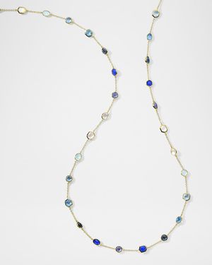 Rock Candy Mare Stone Station Chain Necklace in 18K Gold
