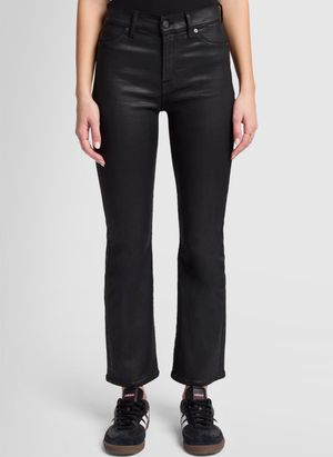 7 For All Mankind - Jean flare en coton mélangé - Taille 31 - Noir