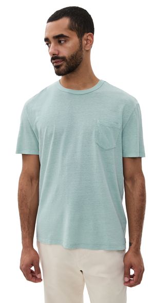 Marine Layer Relaxed Hemp Cotton Tee Surf Spray M