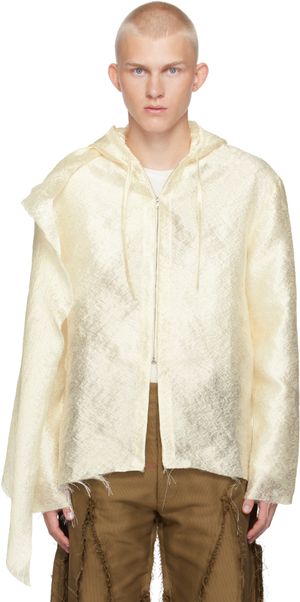 STRONGTHE Beige Flag Hoodie