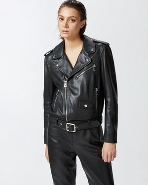 Pinko - Blouson de motard - Taille 44 - Noir