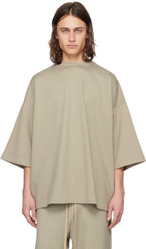 Fear of God Gray Embroidered T-Shirt