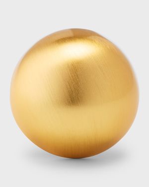 Brushed Gold-Plated Dome Adjustable Ring